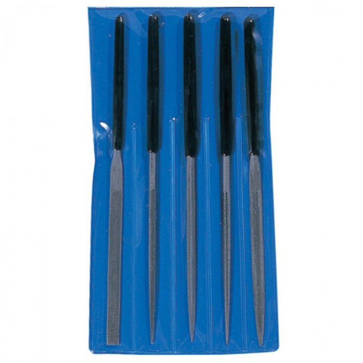 LIMES AIGUILLES ASSORTIES L140 MANCHES PLASTIQUES - JEU DE 5 LIMES AIGUILLES ASSORTIES L140 MANCHES PLASTIQUES - JEU DE 5