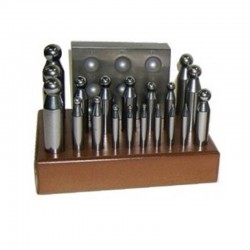 SET / BOUTEROLLES JEU DE 19 (2 A 20) + PLAT A EMBOUTIR - HAUTE QUALITE