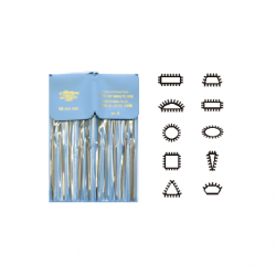 LIMES AIGUILLES JAPONAISES HAUTE QUALITE ASSORTIES T3 L160 - JEU DE 10