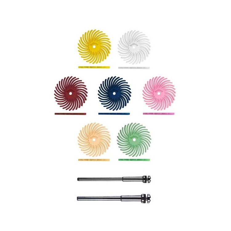 ASSORTIMENT 86 POLISSOIRS SOLEIL SUNBURST RADIAL ø22 - G.80 > 1µ ASSORTIMENT 86 POLISSOIRS SOLEIL SUNBURST RADIAL ø22 - G.80 > 1µ