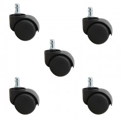 Roulettes pour chaise ou tabouret x 5