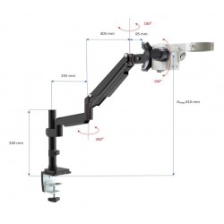 BRAS ORIENTABLE OPTIKA SZ-STL5 (POUR TETE SZM)